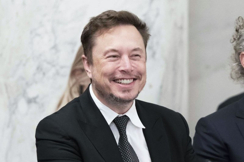 Elon Musk, owner of X and CEO of Tesla, has announced the release of a new AI company called xAI and its program called Grok. Photo by Bonnie Cash/UPI