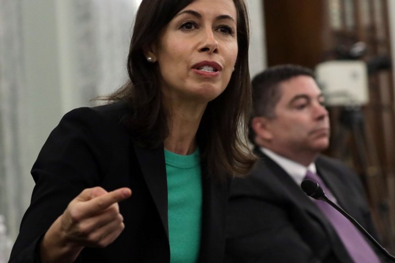 Commissioner of Federal Communications Commission Jessica Rosenworcel said auto-warranty robocalls have been reduced by 99% since the FCC directed phone companies to block spammers. File Photo by Alex Wong/UPI