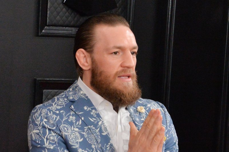 UFC star Conor McGregor, shown Jan. 26, 2020, was the first fighter in UFC history to hold two championships in two different weight classes simultaneously. File Photo by Jim Ruymen/UPI | <a href="/News_Photos/lp/a7bbe51214d2fd72757fa61218e02cbd/" target="_blank">License Photo</a>