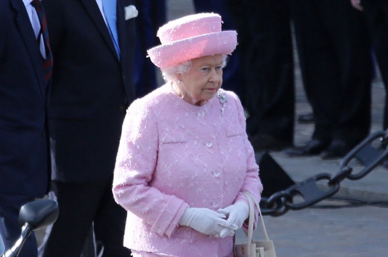 Britain's Queen Elizabeth II arrives at a welcome ceremony at the Arc de Triomphe in Paris on June 5, 2014. (File/UPI/David Silpa)