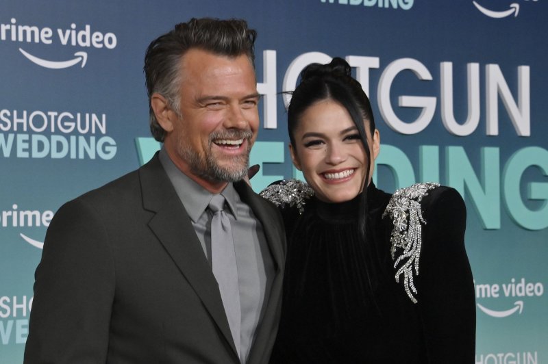 Josh Duhamel (L) recalled how he was hospitalized the day of his wedding to Audra Mari. File Photo by Jim Ruymen/UPI