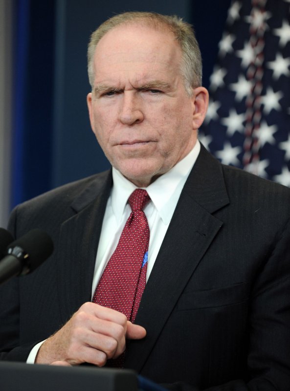 Assistant to the President for Homeland Security and Counter-terrorism John Brennan discusses bomb material found on cargo planes in the Brady Press Briefing Room of the White House in Washington on October 29, 2010. UPI/Roger L. Wollenberg