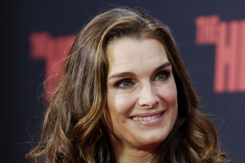 Brooke Shields posted a photo of herself posing in a box as a life-size Barbie. UPI/John Angelillo | <a href="/News_Photos/lp/539f8287f39ca0f38d410c35a3a1fa97/" target="_blank">License Photo</a>