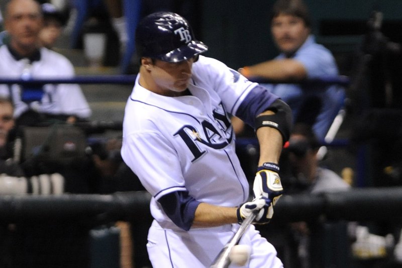 Former Tampa Bay Rays outfielder Rocco Baldelli spent last season as a field coordinator for the American League franchise. File photo by Kevin Dietsch/UPI