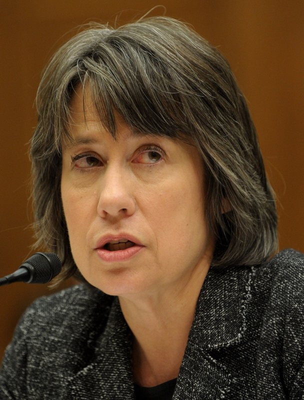 Sheila Bair, chairman of the Federal Deposit Insurance Corporation, testifies before the House Oversight and Government Reform Committee and Domestic Policy Subcommittee joint hearing on the Bank of America-Merrill Lynch deal on Capitol Hill in Washington on December 11, 2009. UPI/Roger L. Wollenberg