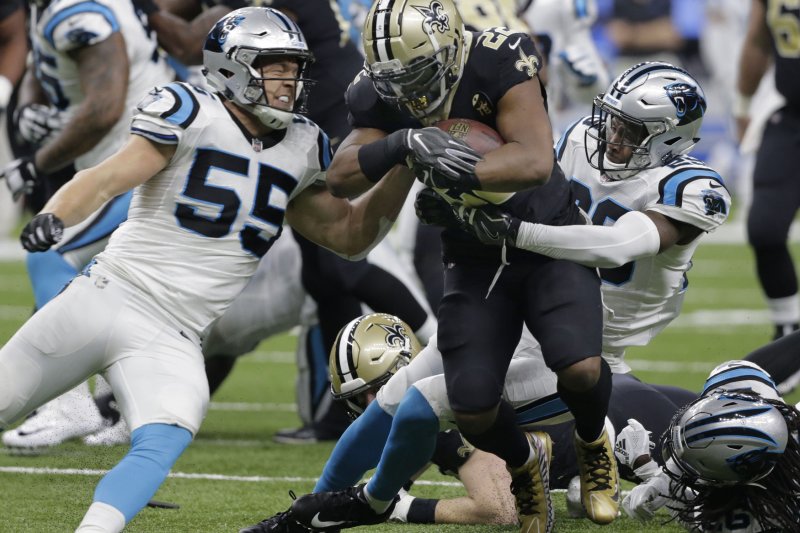 Former Carolina Panthers safety Mike Adams (29) started all 32 regular-season games for the Panthers in the last two seasons. File Photo by AJ Sisco/UPI