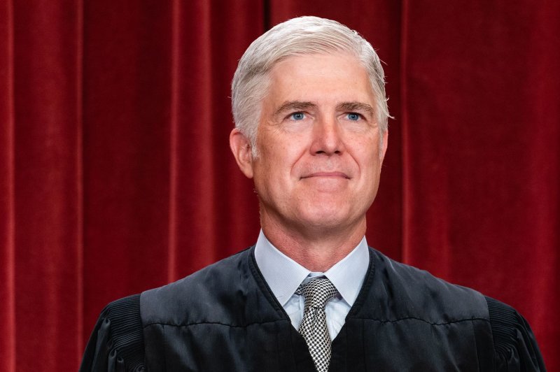 “We don't usually say the government can avoid a constitutional mandate merely by relabeling or moving things around. It’s as much of a violation to do something indirectly as it is directly.” Justice Neil Gorsuch said Wednesday. File Photo by Eric Lee/UPI