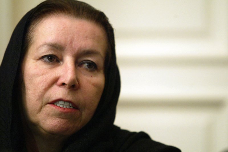 Christine Levinson, wife of ex-FBI agent Robert Levinson, who disappeared in Iran in March 2007, speaks to the media during a press conference at the Swiss Embassy in Tehran, Iran in 2007. She and her children sued Iran in U.S. District Court on Tuesday, seeking unspecified damages for Iran's alleged role in his disappearance.. File Photo by Mohammad Kheirkhah/UPI | <a href="/News_Photos/lp/f58f5f36524ec77c9a8d9c8593c07fff/" target="_blank">License Photo</a>