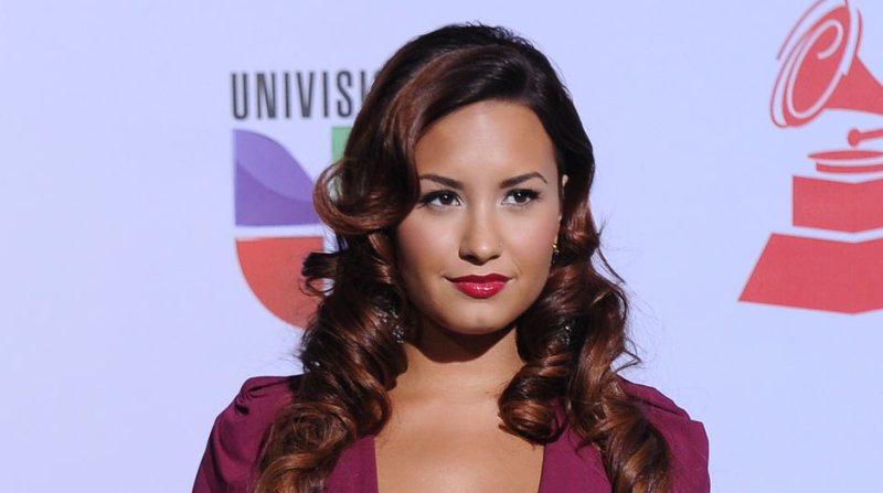 Demi Lovato as a brunette. UPI/Jim Ruymen | <a href="/News_Photos/lp/9c9d503d89de757750da1f37b3959229/" target="_blank">License Photo</a>