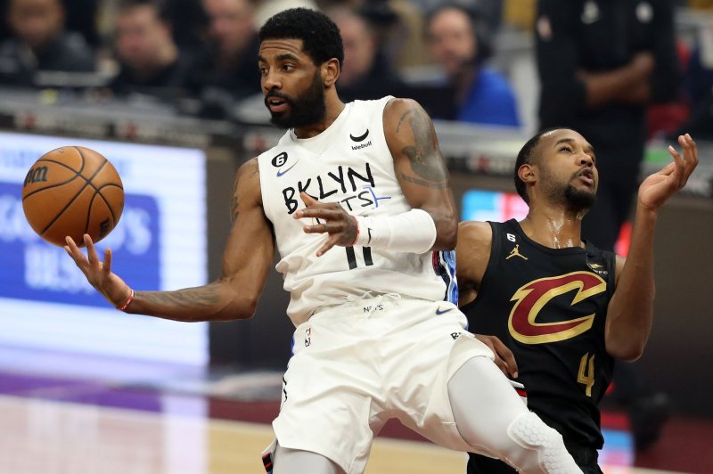Veteran guard Kyrie Irving (L) is set to join fellow All-Star Luka Doncic on a revamped Dallas Mavericks roster after a trade with the Brooklyn Nets. File Photo by Aaron Josefczyk/UPI