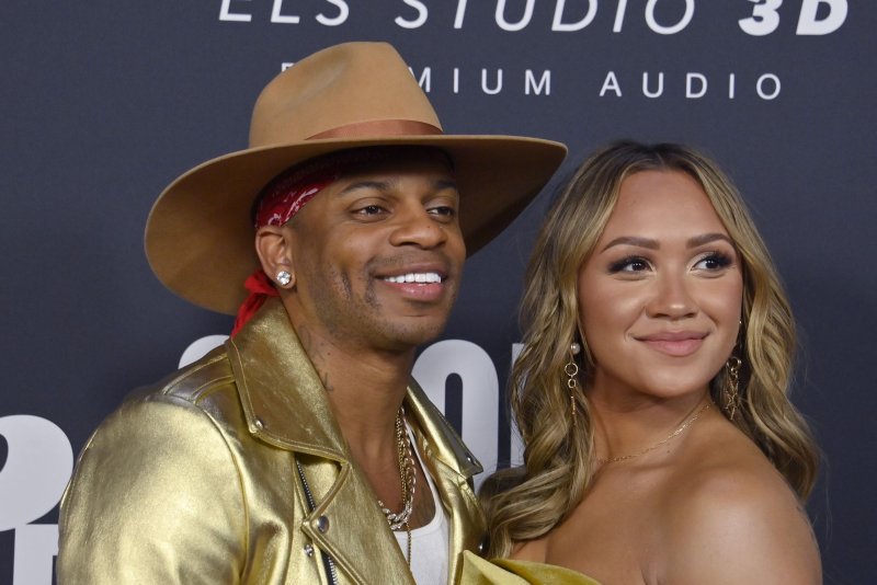 Jimmie Allen and his estranged wife, Alexis Gale, welcomed their third child after filing for divorce. File Photo by Jim Ruymen/UPI