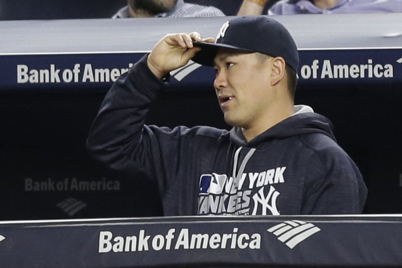 New York Yankees pitcher Masahiro Tanaka. Photo by John Angelillo/UPI