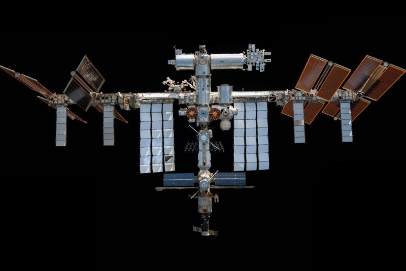 The International Space Station fired its thrusters to avoid Russian space debris, NASA said. Photo courtesy of NASA