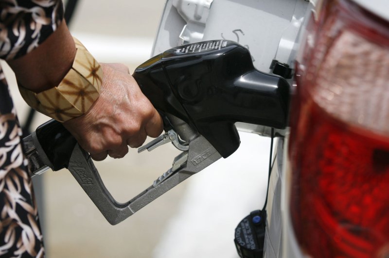 Retail gasoline prices are on the decline and any jump higher that would result from higher oil prices may be limited, a Chicago-based market analyst said Monday. File photo by Brian Kersey/UPI