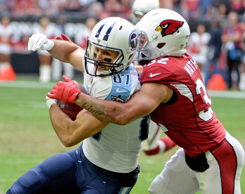 Former Tennessee Titans receiver Eric Decker could be headed to the Baltimore Ravens. Decker has also spent time with the New York Jets and Denver Broncos. Photo by Art Foxall/UPI | <a href="/News_Photos/lp/cc1037a294528a0d356728ad8bb7a8f4/" target="_blank">License Photo</a>