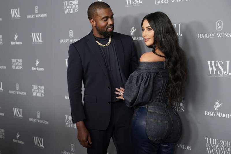Kayne West and Kim Kardashian arrive on the red carpet at the WSJ Mag 2019 Innovator Awards at The Museum of Modern Art on November 6, 2019, in New York City. File Photo by John Angelillo/UPI
