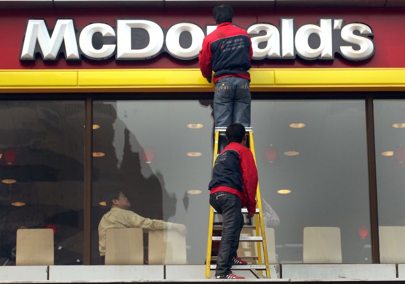McDonald's executives are declaring it time to renovate their existing restaurants. UPI/Stephen Shaver