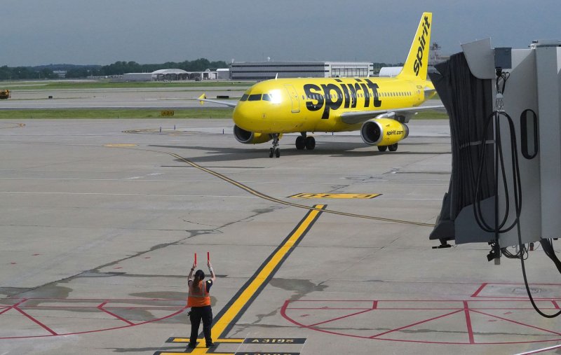Spirit Airlines will decide on competing offers between JetBlue and Frontier by the end of June, the board said Tuesday. File Photo by Bill Greenblatt/UPI