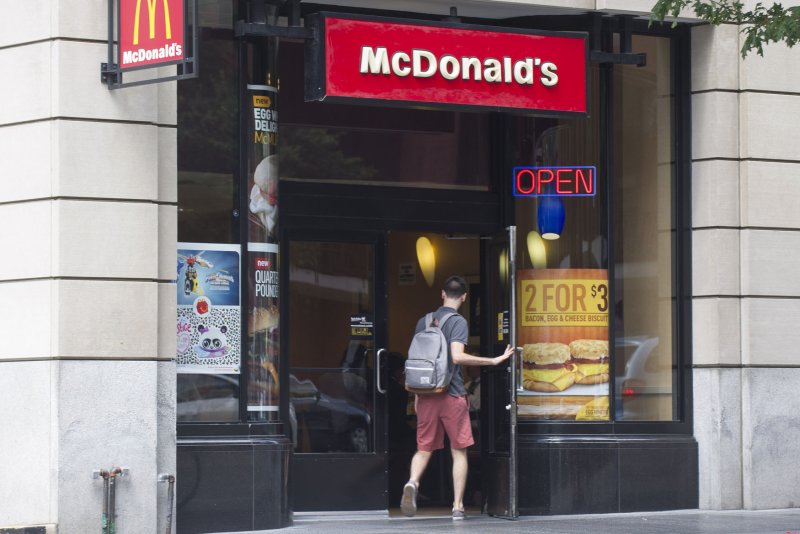 Ten former employees sued McDonald's for racial discrimination. File photo by Kevin Dietsch/UPI.