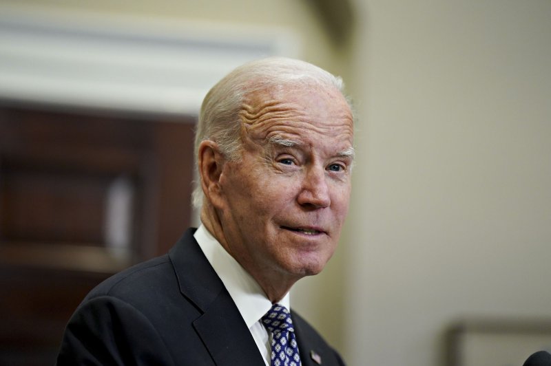 President Joe Biden said recent declines in retail gasoline prices made a big dent in overall inflation, though the price at the pump is expected to increase over the coming weeks and months. Photo by Al Drago/UPI