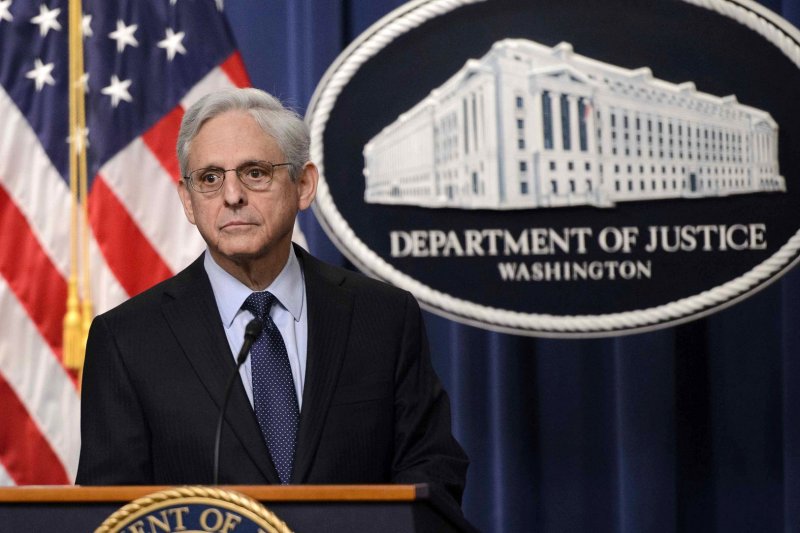 In announcing the operation and its arrests, U.S. Attorney General Merrick Garland said, "Our message to criminals on the dark web is this: You can try to hide in the furthest reaches of the Internet, but the Justice Department will find you and hold you accountable for your crimes." File Photo by Bonnie Cash/UPI