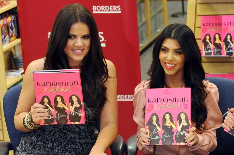 Television personalities Khloe Kardashian, Kourtney Kardashian and Kim Kardashian (L-R) make an appearance at Borders Century City to sign copes of their book, "Kardashian Konfidential" in Los Angeles on December 2, 2010. UPI/Jim Ruymen