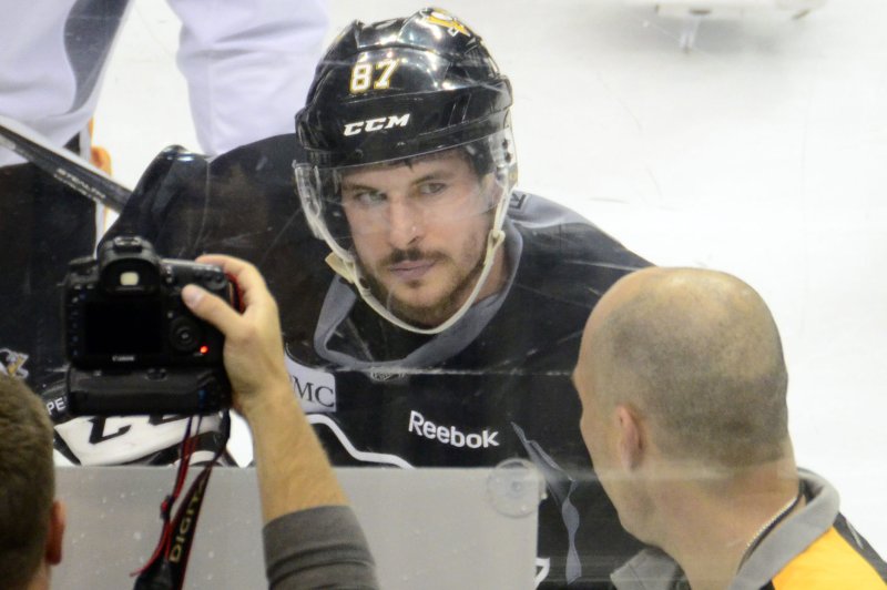 Pittsburgh Penguins' Sidney Crosby. Photo by Archie Carpenter/UPI