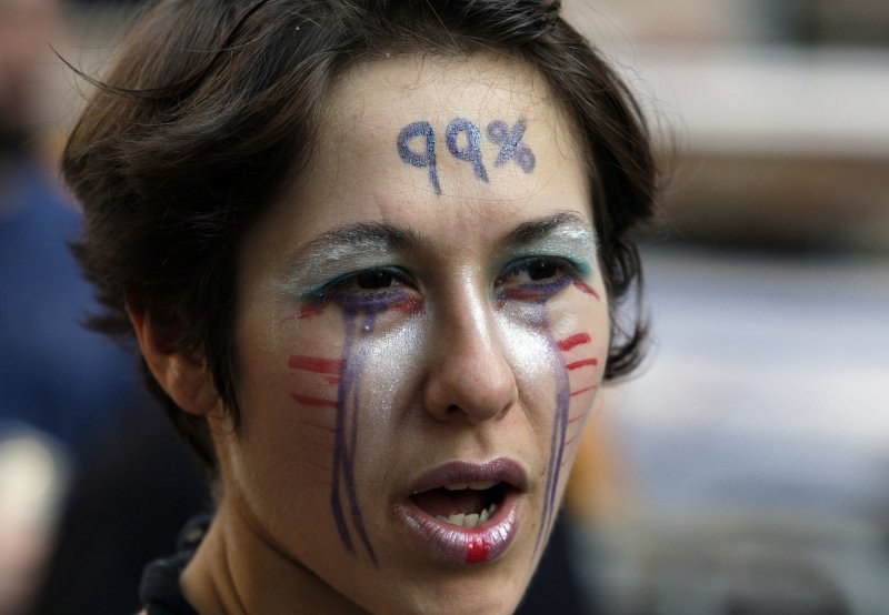 Protesters gather on Wall Street for Occupy second anniversary