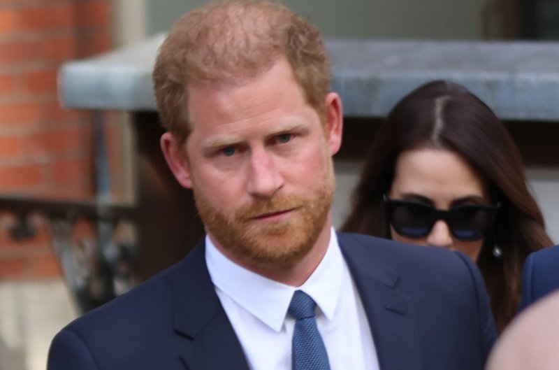 Prince Harry on Monday made a surprise visit to London's high court as a privacy case against Britain's Associated Newspapers began. Photo by Hugo Philpott/UPI