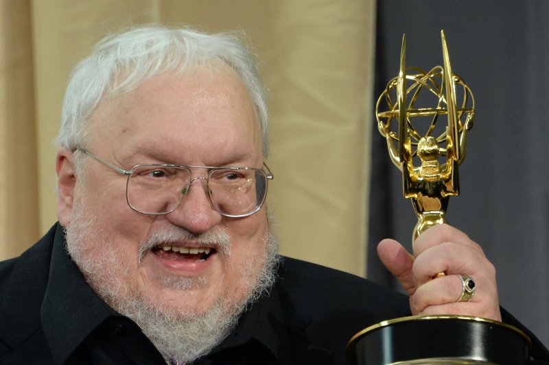 George R.R. Martin was forced to skip the premiere of the "Game of Thrones" prequel series "House of the Dragon" in Los Angeles after contracting COVID-19. File Photo by Jim Ruymen/UPI