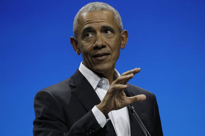 Former U.S. President Barack Obama, shown at the Obama Foundation Democracy Forum in New York on Nov. 17, called for the abolition of nuclear weapons at a disarmament conference in Japan on Saturday. File Photo by Peter Foley/UPI