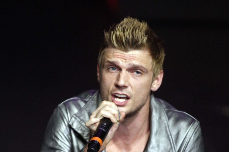 Singer Nick Carter of the Backstreet Boys performs onstage at Macy's Passport Presents: Glamorama, at the Orpheum Theatre in Los Angeles on September 12, 2013. Backstreet Boys alum Nick Carter is making a movie with A.J. McLean and 'NSync alum Joey Fatone and would like Niall Horan to play his on screen brother. File Photo by UPI/Alex Gallardo | <a href="/News_Photos/lp/98fb7b4c842a6052c730325bae02d6ad/" target="_blank">License Photo</a>