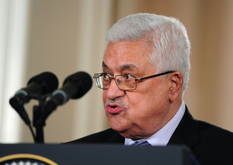 Palestinian Authority President Mahmoud Abbas speaks after meeting Sept. 1, 2010, with President Barack Obama in Washington. UPI/Kevin Dietsch