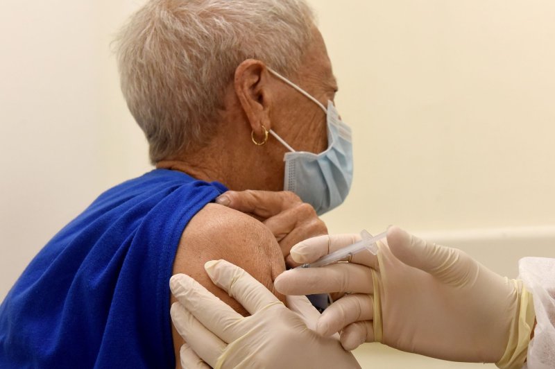 Older people need to be especially encouraged to get the COVID-19 vaccine and boosters to keep them protected from breakthrough infections as immunity wanes, researchers say. File Photo by Debbie Hill/UPI | <a href="/News_Photos/lp/6f657c16507f96981c407b2a8a827bbb/" target="_blank">License Photo</a>