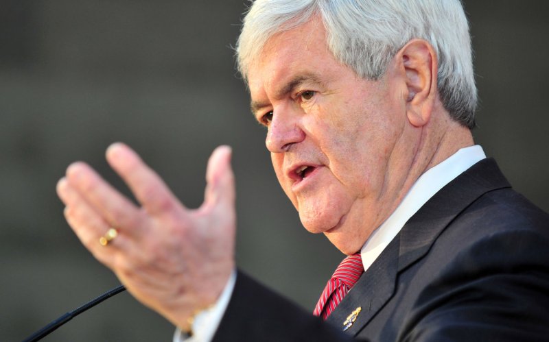 Republican presidential candidate Newt Gingrich speaks at a barbeque rally in Waterloo, South Carolina on January 19, 2012. South Carolina will hold it's primary on Saturday, January 21. UPI/Kevin Dietsch