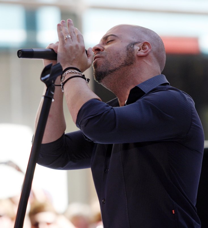 Chris Daughtry of the band Daughtry performs on the NBC Today show live from Rockefeller Center in New York City on July 14, 2009. (UPI Photo/John Angelillo) | <a href="/News_Photos/lp/59bd3a1bf51038c432a339a826ba9550/" target="_blank">License Photo</a>