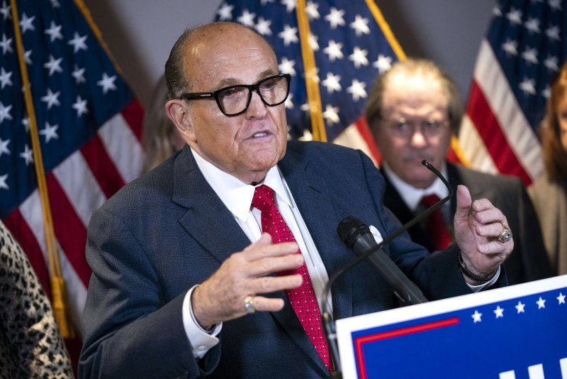 Rudy Giuliani's lawyer said federal agents searched the former New York City mayor's Manhattan home and office Wednesday. File Photo by Kevin Dietsch/UPI