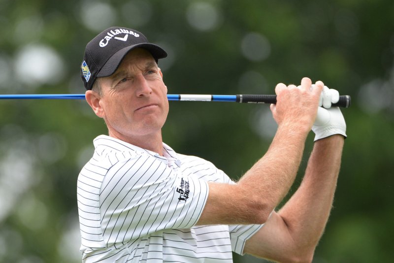 The first round of the 2016 Wyndham Championship golf tournament starts tomorrow and Jim Furyk is one of the favorite picks to win given his recent strong play where he shot the lowest score in PGA Tour history with a 58. Photo by Pat Benic/UPI