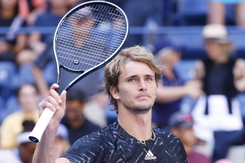 Alexander Zverev of Germany is on probation until February and could be suspended if he violates additional ATP rules. File&nbsp;Photo by John Angelillo/UPI