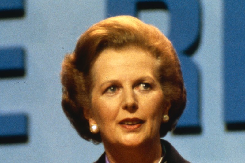 On Oct. 12, 1984, British Prime Minister Margaret Thatcher escaped injury in the bombing of a hotel in Brighton, England. Four people were killed in the attack, blamed on the Irish Republican Army. UPI File Photo | <a href="/News_Photos/lp/d803e3caffd11079354a136214a9603a/" target="_blank">License Photo</a>
