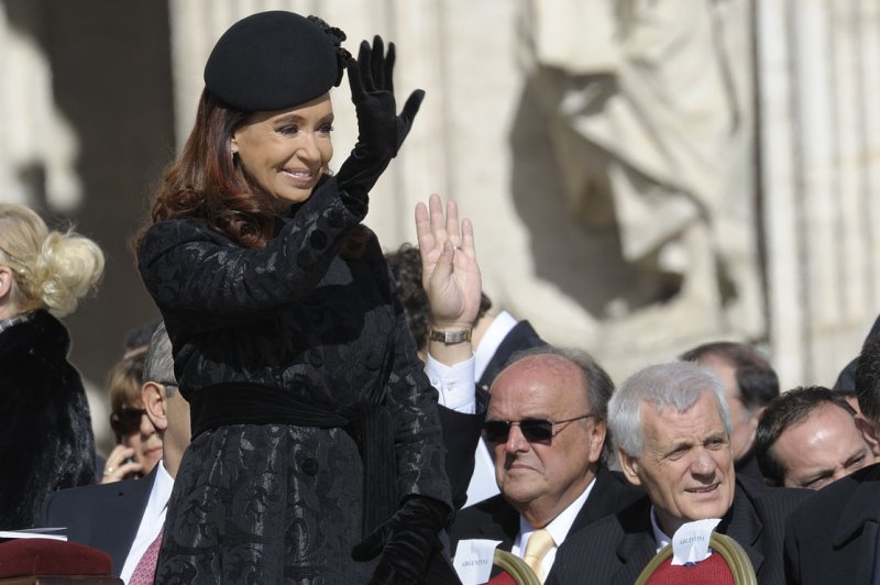 Vice President and former President of Argentina Cristina Fernández de Kirchner was sentenced to six years in prison for her role in a $1 billion fraud scheme. File Photo by Stefano Spaziani/UPI