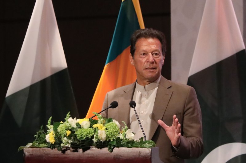Former Pakistani Prime Minister Imran Khan followed through Wednesday on his promise to hold a march and a protest in the country's capital of Islamabad, sparking clashes with police. File Photo by Chamila Karunarathne/EPA-EFE