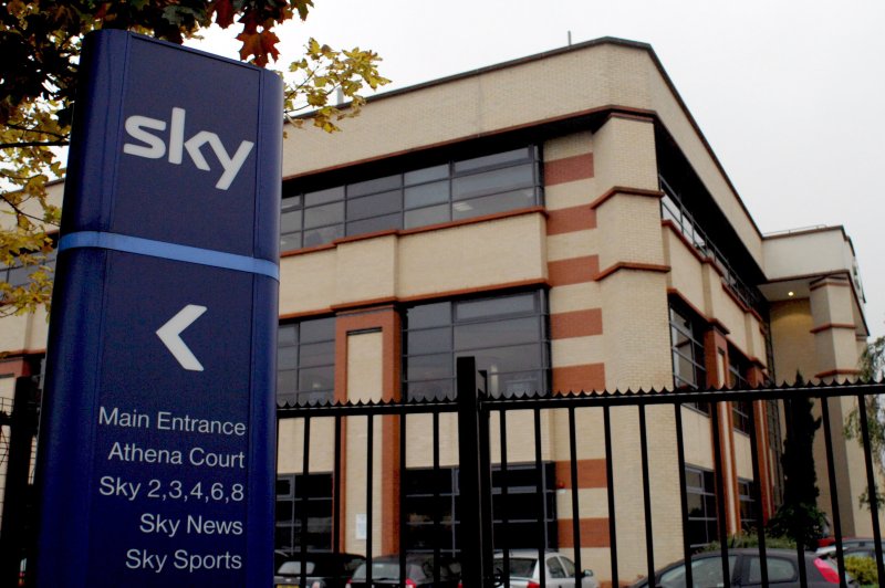 Comcast finalized its bid for European broadcaster Sky on Wednesday, offering $17.45 per share which tops the offer from Rupert Murdoch's Fox at $15 per share. Photo by Daniel Hambury/EPA-EFE