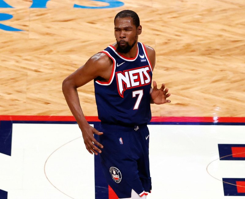 Brooklyn Nets forward Kevin Durant requested a trade Thursday, hours before the start of free agency. Photo by Jason Szenes/EPA-EFE