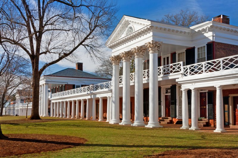 Academical Village at the University of Virginia. Melinda Fawver/Shutterstock