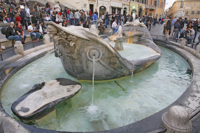 Rome's Spanish Steps fountain damaged in soccer riot