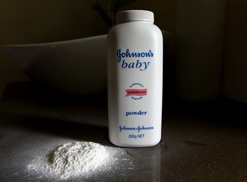A container of Johnson's Baby powder, by multinational company Johnson &amp; Johnson. File Photo by Dan Peled/EPA