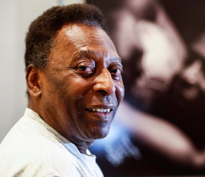 Brazilian soccer legend Pele will stay in a Sao Paulo, Brazil, hospital over Christmas because of cancer-related ailments. File Photo by Sebastiao Moreira/EPA-EFE