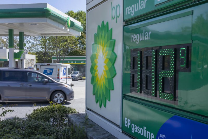BP on Tuesday joined other large oil producers in reporting record profits as the cost of energy worldwide is up. Last week, Shell reported a record $11.5 billion in the second quarter. File Photo by Erik S. Lesser/EPA-EFE