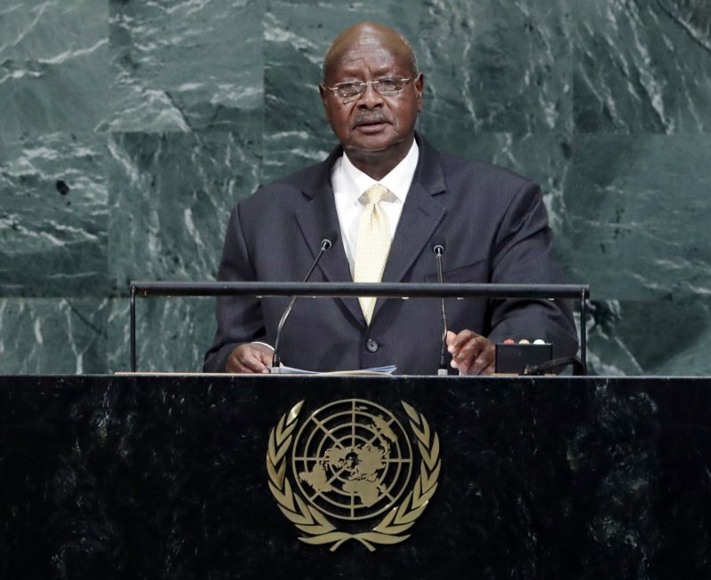 President of Uganda Yoweri Kaguta Museveni has previously said he would not arrest Omar al-Bashir despite being charged with numerous crimes by the International Criminal Court. Photo by Jason Szenes/EPA-EFE